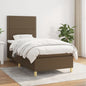 JUNG Vida Boxspringbett mit Matratze Dunkelbraun 80x200 cm Stoff