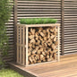 JUNG Vida Outdoor-Kaminholzregal 108x52x106 cm Massivholz Kiefer