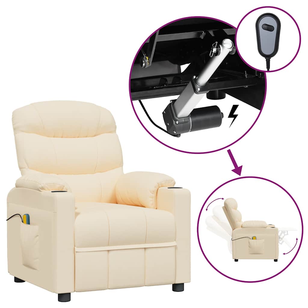 JUNG Vida Massagesessel Elektrisch Creme Stoff