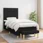 JUNG Vida Boxspringbett mit Matratze Schwarz 90x190 cm Stoff