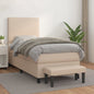 JUNG Vida Boxspringbett mit Matratze Cappuccino-Braun 90x190cm Kunstleder