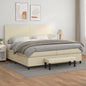 JUNG Vida Boxspringbett mit Matratze Creme 200x200 cm Kunstleder