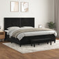 JUNG Vida Boxspringbett mit Matratze Schwarz 200x200 cm Samt