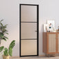 JUNG Vida Innentür 76x201,5 cm Schwarz Mattglas und Aluminium