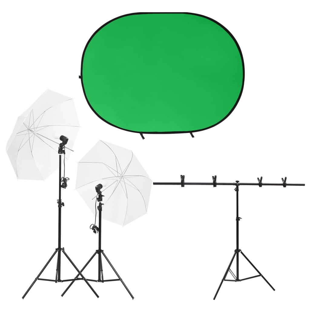 JUNG Vida Fotostudio-Set mit Leuchten und Hintergrund