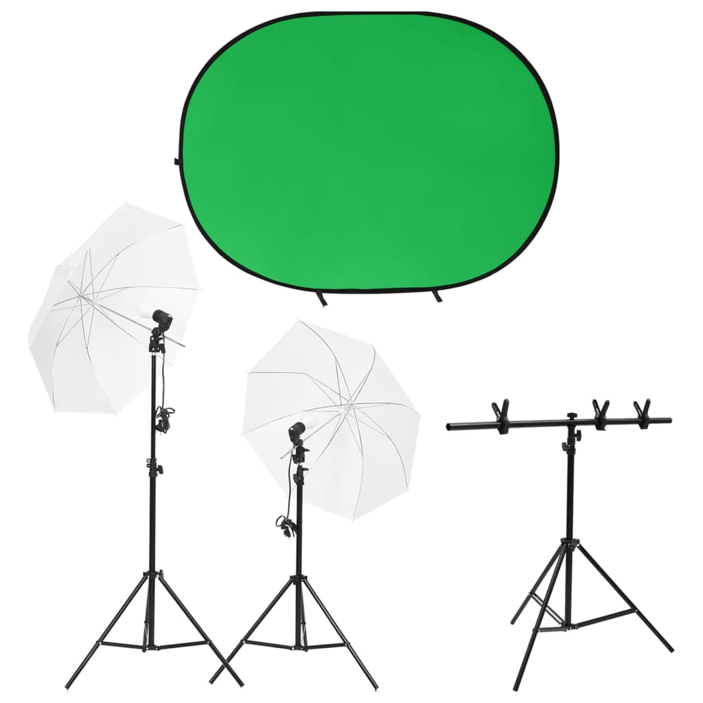 JUNG Vida Fotostudio-Set mit Leuchten und Hintergrund