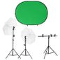 JUNG Vida Fotostudio-Set mit Leuchten und Hintergrund