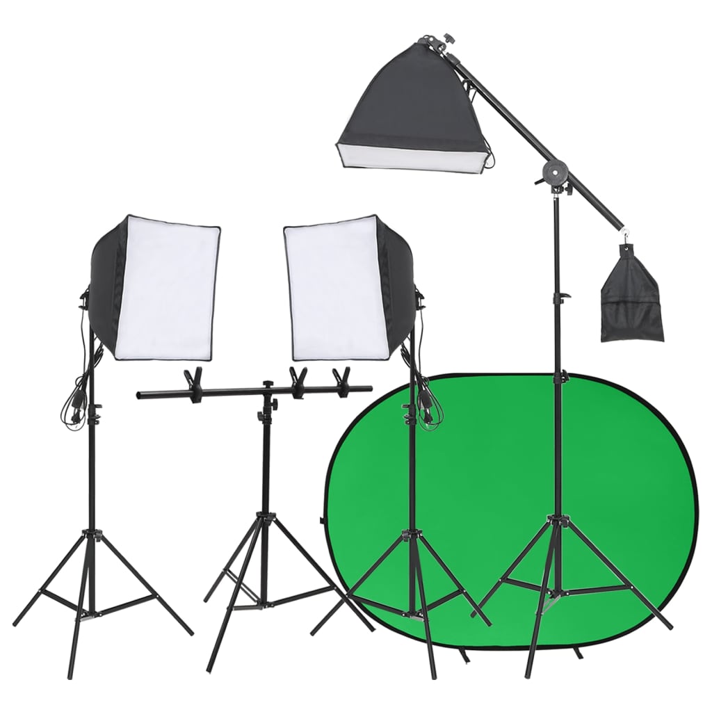 JUNG Vida Fotostudio-Set mit Leuchten und Hintergrund