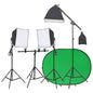 JUNG Vida Fotostudio-Set mit Leuchten und Hintergrund