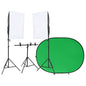 JUNG Vida Fotostudio-Set mit Leuchten und Hintergrund
