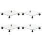 JUNG Vida Pflanzenroller 4 Stk. 35x35 cm Hartglas Quadratisch