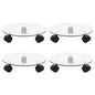 JUNG Vida Pflanzenroller 4 Stk. 28 cm Hartglas Rund