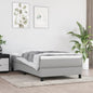 JUNG Vida Boxspringbett mit Matratze Hellgrau 90x190 cm Stoff
