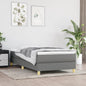 JUNG Vida Boxspringbett mit Matratze Dunkelgrau 90x190 cm Stoff