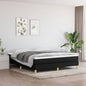 JUNG Vida Boxspringbett mit Matratze Schwarz 160x200 cm Stoff