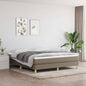 JUNG Vida Boxspringbett mit Matratze Taupe 160x200 cm Stoff