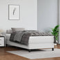 JUNG Vida Boxspringbett mit Matratze Weiß 80x200 cm Kunstleder