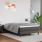 JUNG Vida Boxspringbett mit Matratze Grau 120x200 cm Kunstleder