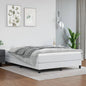 JUNG Vida Boxspringbett mit Matratze Weiß 140x200 cm Kunstleder