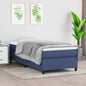JUNG Vida Boxspringbett mit Matratze Blau 90x200 cm Stoff