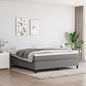 JUNG Vida Boxspringbett mit Matratze Dunkelgrau 160x200 cm Stoff