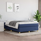 JUNG Vida Boxspringbett mit Matratze Blau 140x200 cm Stoff