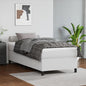 JUNG Vida Boxspringbett mit Matratze Weiß 90x190 cm Kunstleder