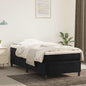 JUNG Vida Boxspringbett mit Matratze Schwarz 90x200 cm Samt