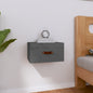 JUNG Vida Wand-Nachttisch Grau 40x29,5x22 cm