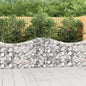 JUNG Vida Gabionen mit Hochbogen 5 Stk. 200x30x80/100 cm Verzinktes Eisen