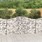 JUNG Vida Gabionen mit Hochbogen 8 Stk. 200x30x100/120cm Verzinktes Eisen