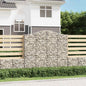 JUNG Vida Gabionen mit Hochbogen 3 Stk. 200x30x180/200cm Verzinktes Eisen