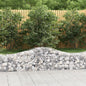 JUNG Vida Gabionen mit Hochbogen 10 Stk. 200x50x40/60 cm Verzinktes Eisen