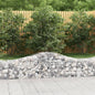 JUNG Vida Gabionen mit Hochbogen 15 Stk. 200x50x40/60 cm Verzinktes Eisen