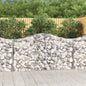 JUNG Vida Gabionen mit Hochbogen 40 Stk 200x50x100/120cm Verzinktes Eisen