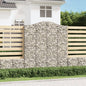 JUNG Vida Gabionen mit Hochbogen 11Stk. 200x50x220/240cm Verzinktes Eisen