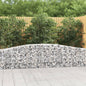 JUNG Vida Gabionen mit Hochbogen 8 Stk. 400x30x60/80 cm Verzinktes Eisen