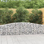 JUNG Vida Gabionen mit Hochbogen 20 Stk. 400x30x60/80 cm Verzinktes Eisen