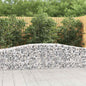 JUNG Vida Gabionen mit Hochbogen 20 Stk. 400x50x60/80cm Verzinktes Eisen