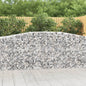 JUNG Vida Gabionen mit Hochbogen 3 Stk. 400x50x100/120cm Verzinktes Eisen