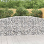 JUNG Vida Gabionen mit Hochbogen 5 Stk. 400x50x100/120cm Verzinktes Eisen