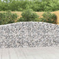 JUNG Vida Gabionen mit Hochbogen 9 Stk. 400x50x100/120cm Verzinktes Eisen