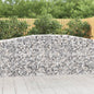 JUNG Vida Gabionen mit Hochbogen 15 Stk 400x50x100/120cm Verzinktes Eisen