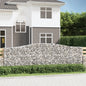 JUNG Vida Gabionen mit Hochbogen 20 Stk 400x50x120/140cm Verzinktes Eisen