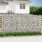 JUNG Vida Gabionen mit Hochbogen 5 Stk. 400x50x200/220cm Verzinktes Eisen