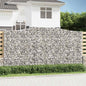 JUNG Vida Gabionen mit Hochbogen 9 Stk. 400x50x200/220cm Verzinktes Eisen