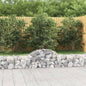 JUNG Vida Gabionen mit Hochbogen 5 Stk. 200x30x40/60 cm Verzinktes Eisen