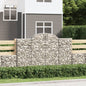 JUNG Vida Gabionen mit Hochbogen 20Stk. 200x30x120/140cm Verzinktes Eisen