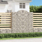 JUNG Vida Gabionen mit Hochbogen 3 Stk. 200x30x220/240cm Verzinktes Eisen