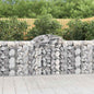 JUNG Vida Gabionen mit Hochbogen 8 Stk. 200x50x100/120cm Verzinktes Eisen